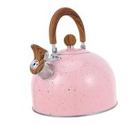 Generic Bollitore Fischiante Per Uso Alimentare: Fondo Piatto in Acciaio Inossidabile - Bollitore Da Fornello Con Comoda Maniglia - Pentola Da 3 Litri Per Cucina Domestica E Campeggio