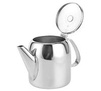 Generic Bollitore in Acciaio Inossidabile Caffettiera Teiera 20 Once 32 Once Beccuccio Corto Coperchio a Cupola Lucidato a Specchio per Uso Alimentare per la Casa del Ristorante D (20 (circa