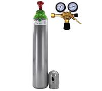 GENERIC Bombola del gas con riduttore gas Welding Gas MIX Argon (82%) + CO2 (18%) misto 1,9 m³ 8 litri 200 bar MIG TIG Misto