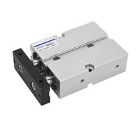 Generic Bombola Pneumatica a Doppio Albero a Doppio Stelo in Lega di Alluminio con Tubo di Collegamento Standard Facile Installazione