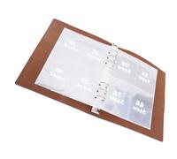 Generic Book of Silver Backup Challenge, Money Saving Challenge Notebook Divertente e Flessibile Film PP Ad Alto Trasparente PPE per Ufficio per Ufficio (BLUE)
