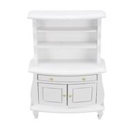 Generic Bookcase Dollhouse Dollhouse, Bambola Squisita Artigianato per Bambola House (WHITE)
