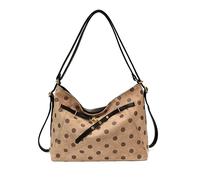Generic, borsa a tracolla da donna, grande, a pois, in pelle PU, alla moda | Borsa per la spesa da ufficio e lavoro, tracolla regolabile, borsa a tracolla, da lavoro, ufficio, per pendolari