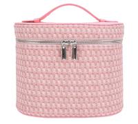 Generic Borsa cosmetica portatile di grande capacità con cerniera Borsa multiuso portatile per la cura della pelle per fondotinta rossetto ombretto, rosa, 210.00x140.00x160.00mm/8.27x5.51x6.3inch