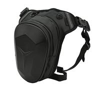 Generic Borsa da Gamba a Caduta Resistente All'acqua per Moto Durevole per attività All'aperto Tessuto Oxford 1680D Nero 1 Confezione (Modello unico)