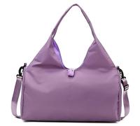 Generic Borsa da palestra, borsa da yoga sportiva con scomparto separato per scarpe, borsa da viaggio di grande capacità, in tessuto Oxford, resistente all'usura e all'umidità, può contenere tappetino