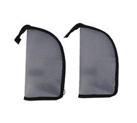 Generic Borsa da Toilette Leggera in EVA con Gancio per Trucchi da Viaggio Ed Elementi Essenziali, Ideale per Palestra e Viaggi Brevi, 2 Pezzi (BLACK)