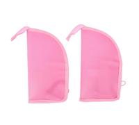 Generic Borsa da Toilette Leggera in EVA con Gancio per Trucchi da Viaggio Ed Elementi Essenziali, Ideale per Palestra e Viaggi Brevi, 2 Pezzi (PINK)