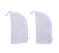 Generic Borsa da Toilette Leggera in EVA con Gancio per Trucchi da Viaggio Ed Elementi Essenziali, Ideale per Palestra e Viaggi Brevi, 2 Pezzi (WHITE)