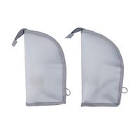 Generic Borsa da Toilette Leggera in EVA con Gancio per Trucchi da Viaggio Ed Elementi Essenziali, Ideale per Palestra e Viaggi Brevi, 2 Pezzi (GRAY)