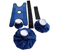 Generic Borsa Del Ghiaccio Da 11" 9" 6" E Fascia Flessibile Riutilizzabile per Contusioni Al Ginocchio, Alla Gamba E Alla Spalla