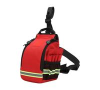 Generic Borsa Medica Portaoggetti con Cinturino Regolabile da Gamba Versatile Custodia per Primi Soccorsi Fanny Pack con Riflettenti in Oxford, Rosso