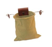 Generic Borsa per Cercare Funghi Borsa per Raccolta Funghi Sacca Da Foraggiamento Borsa Pieghevole Design Compatto in Tela Cerata con Chiusura a Coulisse E Fi, Cachi