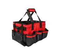 Generic Borsa per prodotti per la pulizia, borsa per attrezzi da giardinaggio, per le pulizie domestiche, porta attrezzi per la casa, Rosso