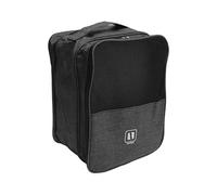 Generic Borsa per Scarpe da Viaggio Resistente a 3 Strati Impermeabile per Organizzare le Scarpe Durante i Viaggi in Campeggio per Uso Quotidiano 35x26x21 Cm (BLACK)
