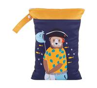 Generic Borsa porta pannolini, porta tovaglioli, impermeabile, organizer per pannolini per bambini con 2 tasche con cerniera per palestra, viaggi, Profondo Blu