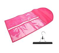 Generic Borsa Portaoggetti per Estensioni dei Capelli Organizzatore Portatile per Clamp/Holder in Trame Vergini di Capelli Umani, Design con Chiusura a Zip per L'organizzazione di Forniture