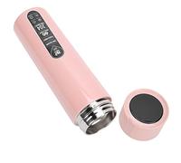 Generic Bottiglia D'acqua Intelligente con Display della Temperatura Tattile Isolato Sotto Vuoto Promemoria Temporizzato per gli Appassionati di Salute Acciaio Inossidabile 420ML (PINK)