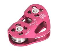 Generic Bozzello per Arrampicata All'aperto, Alluminio Aeronautico Resistente per Alpinismo, Arrampicata, Canyoning (rosso)