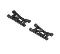 Generic Bracci Sospensione Anteriori Inferiori Inferiori in Lega RC, Parti di Aggiornamento Durevoli per Auto RC in 1/24, Set di Sostituzione Completo, 2 Pezzi (BLACK)