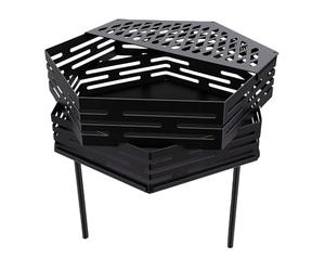 Generic Braciere Portatile Multiuso con Griglia Dal Design Esagonale per Uso Domestico e in Campeggio 7942 G Alta qualità