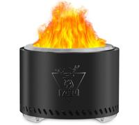 Generic Braciere senza fumo, portatile, sicuro, a legna e a bassa emissione di fumo, per esterni, cortile, patio, campeggio, braciere in acciaio inox 304 con padella per cenere rimovibile, supporto