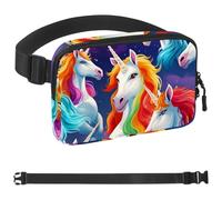 Generic Bright Rainbow Unicorn-66 - Marsupio unisex, alla moda, per jogging, escursionismo, donna, uomo, 4 x 23 x 15 cm, multicolore, Multicolore, 1.5x9.0x5.9in/4x23x15cm