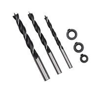 Generic Brocas para Madera, Pezzi di Perforazione Spyder con 3 Bit per Trapano 6/8/10 Mm Pezzi di Perforazione 30 °/45 °/90 ° a più Angolatore a Torsione a Torsione BITS Localizzatore Multi-angolo