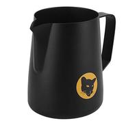 Generic Brocca da caffè in Acciaio Inossidabile 304 Tazza da 600 Ml per Schiuma di Latte Nera per gli Appassionati di Latte Art