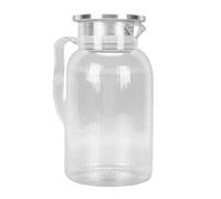 Generic Brocca per Acqua in Acrilico Trasparente da 1500 Ml con Coperchio Elegante e Facile da Versare per Riunioni di Famiglia Bevande Calde e Fredde