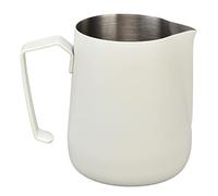Generic Brocca per Schiuma di Latte in Acciaio Inossidabile da 450 Ml, Tazza per Montalatte Professionale per Macchina da caffè (WHITE)