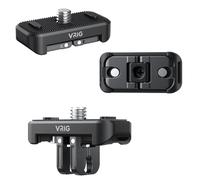 Generic Btkigl - Interfaccia 3 in 1 Adattatore magnetico a sgancio rapido per Insta 360 X4 con DJ I-AC e porta a vite da 1/4"