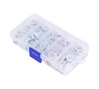 Generic Bulbi Oculari per Bambole Occhi in Plastica Materiali Colorati Fai-da-te per Artigianato e Accessori di Halloween Set da 12 Mm 16 Mm 20 (Plastica/resina)