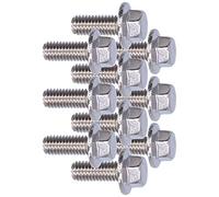 Generic Bulloni a Testa Esagonale Flangiati in Acciaio Inossidabile 304 Resistenti Alla Corrosione 10 Pezzi M5 10/12/16/20/25/30/35/40 Mm per L'industria dei Macchinari (M5*12)