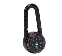 Generic Bussola con Moschettone Tascabile Piccolo con Termometro Integrato Strumento di Navigazione Compatto con Clamp/Holder per Campeggio in Bicicletta, Specchio Acrilico 2,6x1,1 Pollici