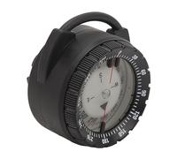 Generic Bussola Subacquea Magnetica Luminosa per Subacquei, ABS Impermeabile Fino a 50 M di profondità con Morsetto per Tubo di Respirazione Navigazione Affidabile (BLACK)