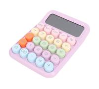 Generic Calcolatore di Commutazione Meccanica, Visualizzazione LCD a 12 Cifre dell'interruttore Meccanico ABS Calcolatore ABS Miger Proof dell'usura Portatile Portatile per la Casa (PURPLE)