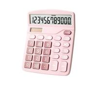 Generic Calcolatrice, Calcolatrice di Base Scientifica con Design a Doppia Potenza 12 Cifre per Casa, Ufficio di Base, Affari, Scuola, Studente (PINK)