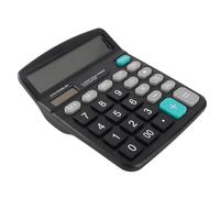 Generic Calcolatrice, Calcolatrice Scientifica di Base 12 Cifre con Design a Doppia Potenza per Casa, Ufficio di Base, Affari, Scuola, Studente (BLACK)