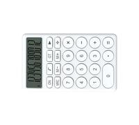 Generic Calcolatrice Cartoon, Calcolatrice con Display LCD a 8 Cifre con Schermo Ampio e Tastiera Silenziosa, Ideale per Scuola, Bambini, Studenti, Casa e Ufficio (WHITE)