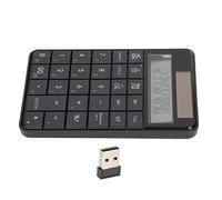 Generic Calcolatrice Ergonomica Wireless con Tastierino Numerico per L'immissione Efficiente dei Dati per Laptop, Banche, Scuole, Aziende con Pannello Solare per Connessione Wireless a 2,4 GHz