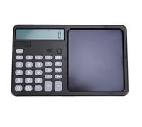 Generic Calcolatrice Parlante Multifunzionale con Ampio Display e Blocco Note per Uso Scolastico e Domestico, Design Ricaricabile a 12 Cifre (BLACK)