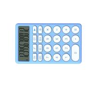 Generic Calcolatrice Portatile Cartoon con Display a Grande Schermo Piacevole Esperienza Matematica (BLUE)