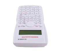 Generic Calcolatrice Scientifica 240 Funzioni Display Ampio 12 Cifre per Studenti con Copertina Rigida Scorrevole (WHITE)