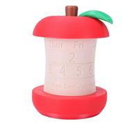 Generic Calendario Perpetuo Rotante Dal Design Creativo Core, Divertimento Interattivo per la Decorazione della Scrivania dei Bambini