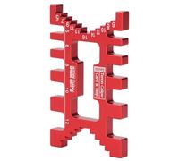 Generic Calibro a Coda di Rondine per la Lavorazione del Legno, Scale Imperiali Metriche Resistenza all'usura Calibro a Corsoio Tenone a Coda di Rondine Lavorazione Fine CNC per la Misurazione