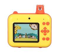 Generic Camera di Stampa Istantanea per Bambini con Giocattolo Selfie per la Protezione per la Protezione degli Occhi da 2,4 Pollici per Foto in Bianco e per Ragazze (YELLOW)
