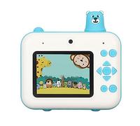 Generic Camera di Stampa Istantanea per Bambini con Giocattolo Selfie per la Protezione per la Protezione degli Occhi da 2,4 Pollici per Foto in Bianco e per Ragazze (BLUE)