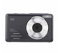 Generic Camera Digitale da 6k 64 MP con Zoom Digitale 18x per Scatti Chiari Compact Piccola Fotocamera per Principianti (BLACK)