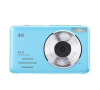 Generic Camera Digitale da 6k 64 MP con Zoom Digitale 18x per Scatti Chiari Compact Piccola Fotocamera per Principianti (BLUE)